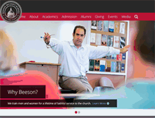 Tablet Screenshot of beesondivinity.com